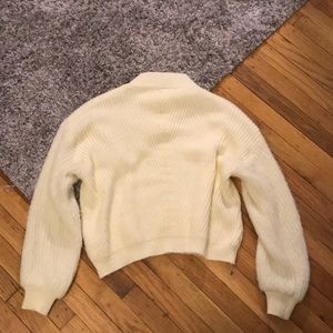 Cream mock neck sweater